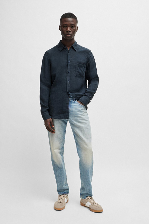 ΠΟΥΚΑΜΙΣΟ BOSS - 404 ΜΠΛΕ